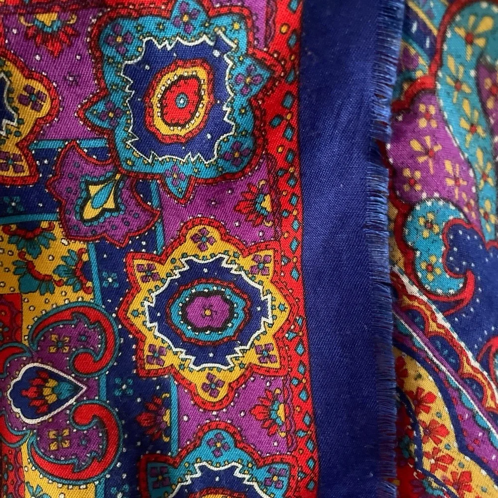 Vintage Multicolor Scarf/Wrap - Picture 2 of 2